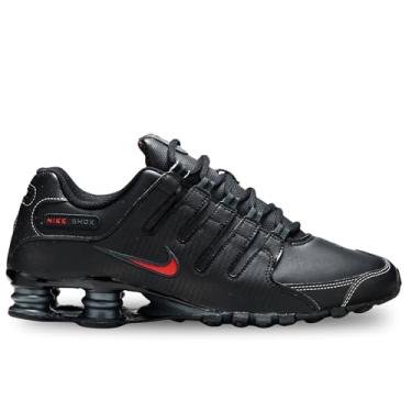 Imagem de Tênis de corrida masculino Nike Shox NZ, Black/Varsity Red/White/Anthracite, 7.5