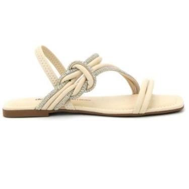 Imagem de Sandalia Dakota Feminino Y7901 Baixa Confortavel Brilho Rasteira-Feminino