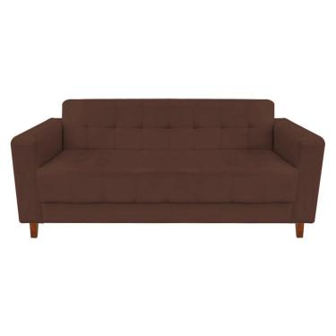 Imagem de Sofá 3 Lugares Arezzo Suede Marrom