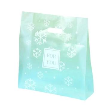 Imagem de 50 Sacolas Plásticas Recortadas Com Alça Para Doces, Bolos, Organizado