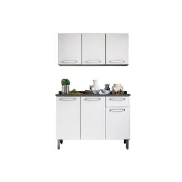 Imagem de Cozinha Completa Evidence 2 Peças (1 Armário + 1 Balcão) C2P07 Branco - Bertolini