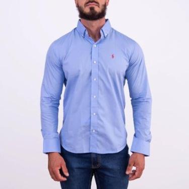 Imagem de Camisa Social Masculina Ralph Lauren azul-Masculino