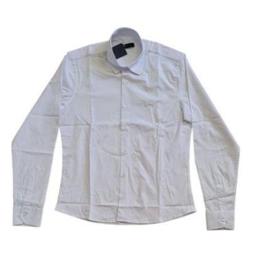 Imagem de Camisa Social MX 72 Fit Slim Básica Misto com Elastano Masculino Adulto Ref. 20550-Masculino