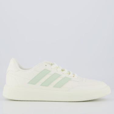 Imagem de Tênis Adidas Courtblock Feminino Off White e Verde, 38