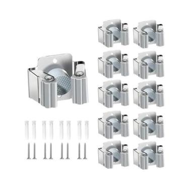 Imagem de Suporte De Parede Em Aço Inoxidável Para Vassouras E Rodos, Organizado