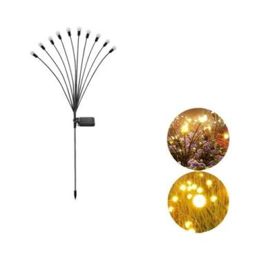 Imagem de Luzes Solares De Jardim LED Para Exterior, Lâmpadas De Gramado Efeito 