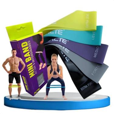 Imagem de Kit mini band 5 intensidades acte t315 - Acte Sports