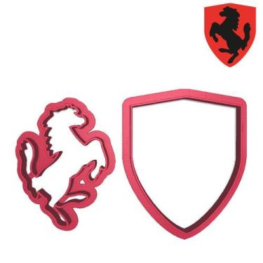 Imagem de Cortador Brasao Cavalinho Ferrari Logo Carro Corrida - DOCEIMPRESSO, 7