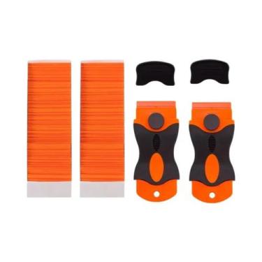 Imagem de Raspador Plástico Multiuso Com 100/200 Lâminas, Removedor De Cola De A