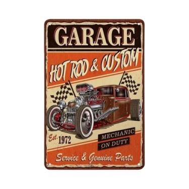 Imagem de Placas De Metal Vintage Decorativas De Parede Com Temática De Ferramen