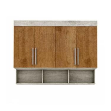 Imagem de Modulo Ja Georgia Armário Aereo 1,40m Avelã / Jequitibá