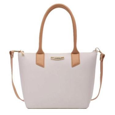 Imagem de Bolsa Petite jolie Shopping Creme Ombro PJ11274 Transversal - Nova