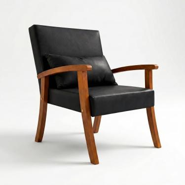 Imagem de Kit 2 Poltronas Jade Tecido Corino Para Sala De Estar Moderna Decorativa