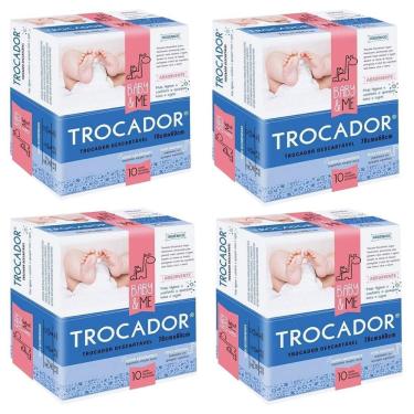 Imagem de Kit Trocador Descartável Absorvente 4 Pacotes 40 Unidades