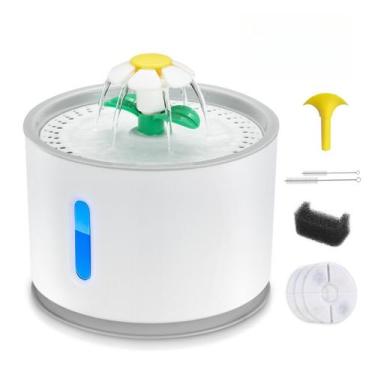 Imagem de Bebedouro Pet Fonte de Água 2,4L Automático com Filtro para Cães e Gat