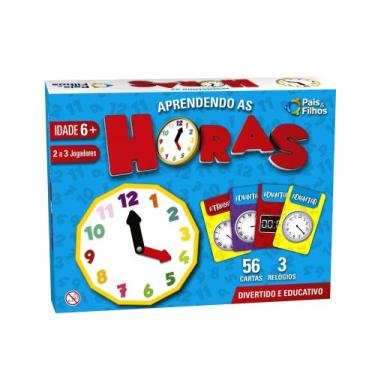 Imagem de Jogo Aprendendo As Horas 2880 Jogo Aprendendo As Horas 2880 - Pais e f