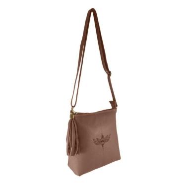 Imagem de Bolsa Transversal Topgrife Estampa Ave Fenix Couro Cor Marrom Tamanho único