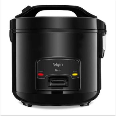 Imagem de Panela Arroz Rizzo Elgin 5 Xícaras 400W 110v, Preto, 110V