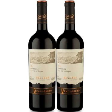 Imagem de Kit 2 Garrafas Vinho Tinto Ventisquero Reserva Carmenere 750ml
