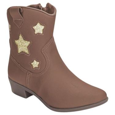 Imagem de Bota Infantil Texana Menina Kidy 312-0013, Canela, 29