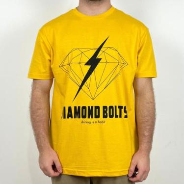 Imagem de Camiseta Diamond Bolt Amarelo, G, Yellow
