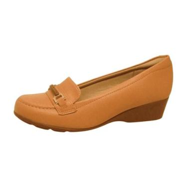 Imagem de Sapato Feminino Anabela Modare 701428721736, Bege, 35
