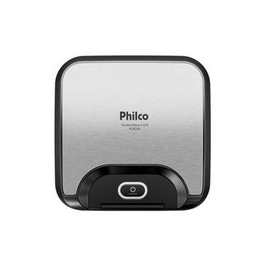 Imagem de Sanduicheira e Grill Philco 2 em 1 Inox 800W PGR26A