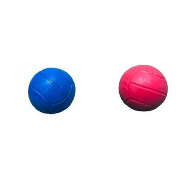Imagem de Brinquedo Cachorro Bola Pula Pula Lisa 65 mm Maciça - Raça Pequena e M
