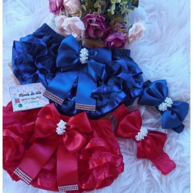 Imagem de calcinha menina Bunda rica - item personalizado, Azul marinho