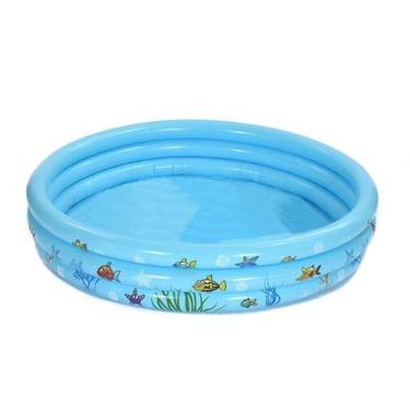 Imagem de Piscina Banheira Inflável Infantil 170Lts. 100 X 25 Cm Azul - Br