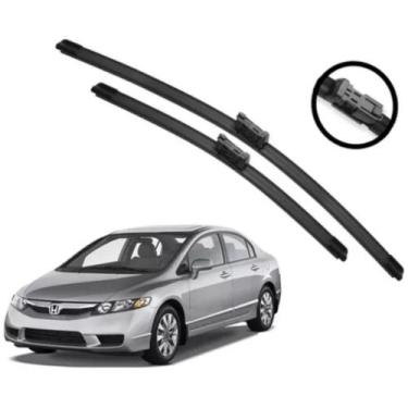 Imagem de Par Limpador De Parabrisa Silicone Chuva Honda Civic 2007 A 2011 - Tig