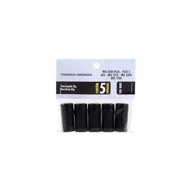 Imagem de TINTA DE IMPRESSÃO PRETA ROTULADDRAS MX2212 MX5500EOS FIXXAR kit 5 uni