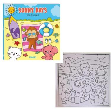 Imagem de Livro De Colorir Sunny Days Magic Kids C/ 24 Desenhos