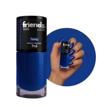Imagem de Esmalte Cremoso Azul Tamy Friends 7ml Cor Vibrante