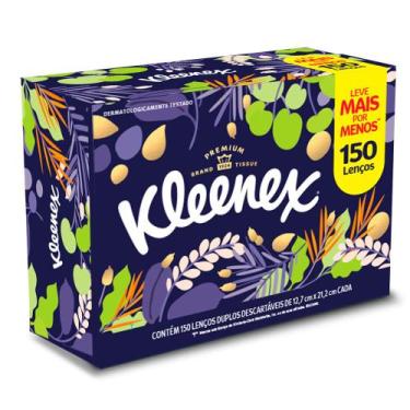 Imagem de Lenço de Papel Kleenex Premium 150 Unidades Leve Mais por Menos