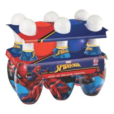 Imagem de Brinquedo Jogo De Boliche Infantil Homem Aranha Vingadores Marvel Lide