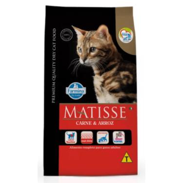 Imagem de Ração Farmina Matisse para Gatos Adultos Sabor Carne e Arroz - 7,5KG