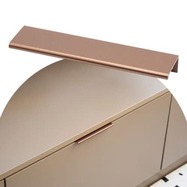 Imagem de 6 Uni Puxador De Alumínio Para Armário Móvel Tito Baú 96 mm (Cobre Fosco)