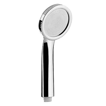 Imagem de Filtro de pressão de chuveiro ultrafino com efeito chuva de alta pressão ABS, banheira, chuveiro, filtro de pressão para acessórios de banheiro, prata