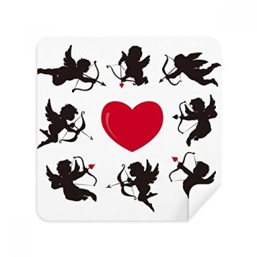 Imagem de Cupido Angel Red Heart Comination Pattern Glasses Cloth Screen Cleaner Suede Fabric 2 Pack