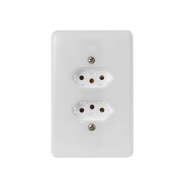 Imagem de Tomada Fixa de Emb Bipolar 2 Tomadas 2P + T 20A 250V Ilumi