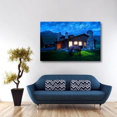 Imagem de Quadro Paisagem Natureza Lar decorativo Tela em Tecido