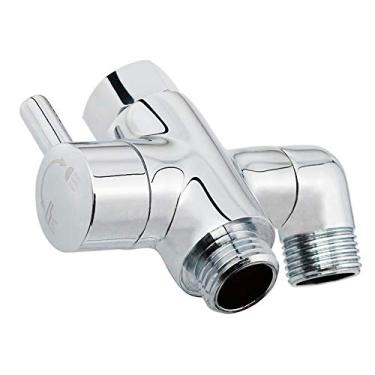 Imagem de Válvula de desvio de braço de chuveiro de latão G1/2 3 Way universal sistema de chuveiro de banheiro componente de substituição para chuveiro portátil e cabeça de spray fixa, cromo polido