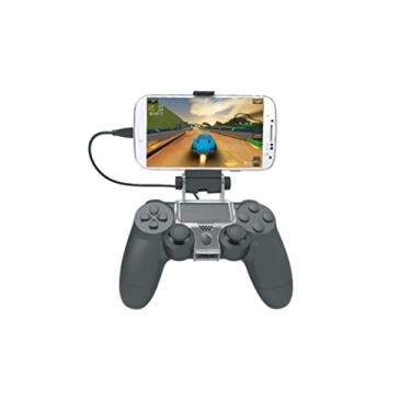 Imagem de Dobe Clipe Suporte De Celular Compatível Com Controle Playstation 4 PS4, Com Tela Até 6 Polegadas, Ajustável Até 180º, USB, Acessório Para Controle De Videogame