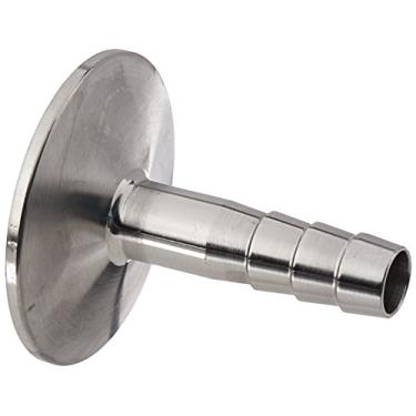 Imagem de HomeBrewStuff Aço Inoxidável Sanitário 1/2" Mangueira Barb Encaixe para Trevo Tri Grampo (Virola de 50,5 mm)