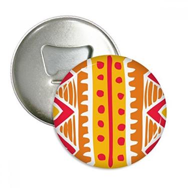 Imagem de Orange Line Totems México Antiga Civilização Imã de Geladeira Emblema Multifuncional