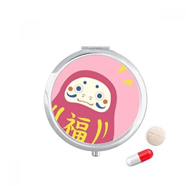 Imagem de Estojo de comprimidos de brinquedo japonês da sorte para viagem com bolso para caixa de armazenamento de remédios