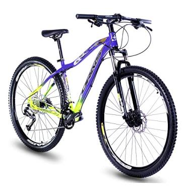 Imagem de Bicicleta aro 29 Drais Chillout 18v Shimano Altus c/trava ombro - violeta+verde - 17