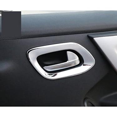 Imagem de JIERS Para Citroen Elysee C Elysee 2014-2018, Interiol Acabamento da tampa da maçaneta da porta interior do interruptor de elevação da janela da porta acessórios do carro
