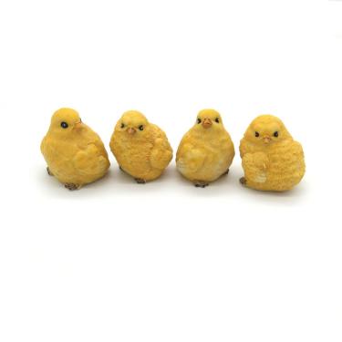 Imagem de Enfeite de galinha Posee Outdoor Garden Decoration Little Yellow Chicks Estátuas de frango 5 cm
